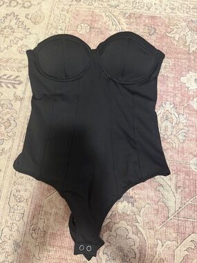 Express NWT Black Strapless Bustier Bodysuit